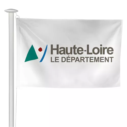 Pavillon du Conseil Départemental de la Haute-Loire en maille polyester