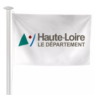Pavillon du Conseil Départemental de la Haute-Loire en maille polyester