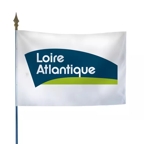 Drapeau du Conseil Départemental de Loire-Atlantique en maille polyester