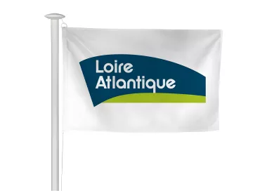 Pavillon du Conseil Départemental de Loire-Atlantique en maille polyester