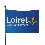 Drapeau du Conseil Départemental du Loiret en polyester