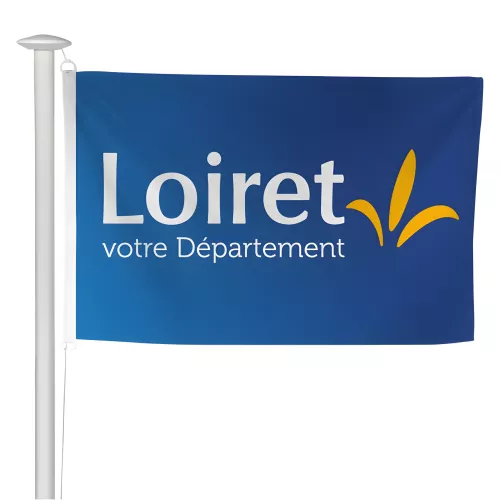 Pavillon du Conseil départemental du Loiret en maille polyester