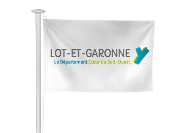 Pavillon du Conseil Départemental du Lot-et-Garonne en polyester