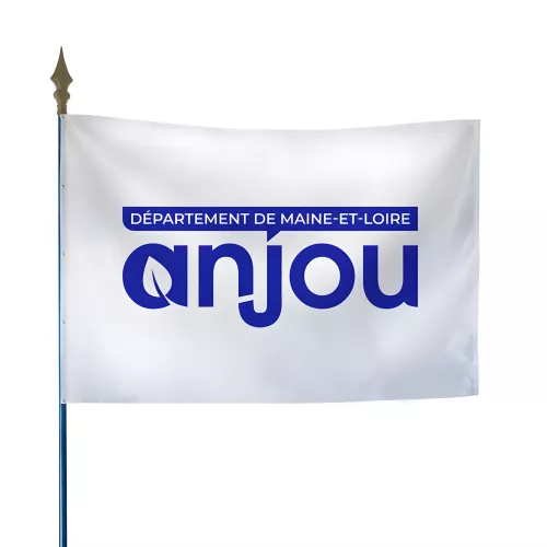 Drapeau du Conseil départemental de Maine-et-Loire en polyester