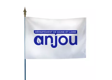 Drapeau du Conseil départemental de Maine-et-Loire en polyester