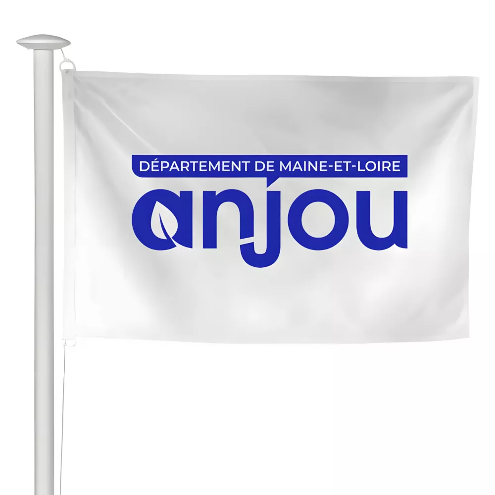Pavillon du Conseil Départemental de Maine-et-Loire à hisser