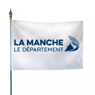 Drapeau du Conseil Départemental de la Manche en polyester