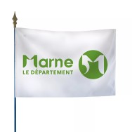 Drapeau du Conseil départemental de la Marne en polyester