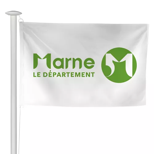 Pavillon du Conseil Départemental de la Marne en maille polyester