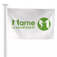 Pavillon du Conseil Départemental de la Marne en maille polyester