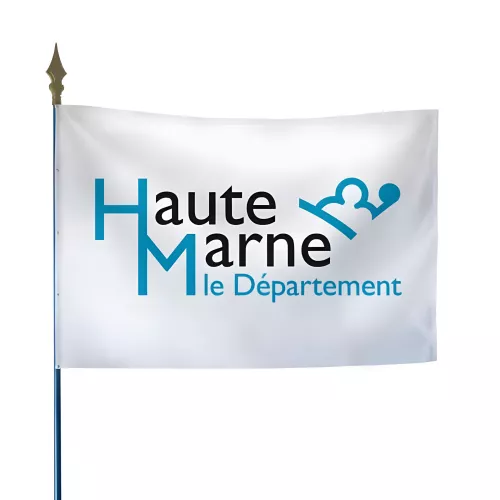 Drapeau du Conseil Départemental de la Haute-Marne en polyester