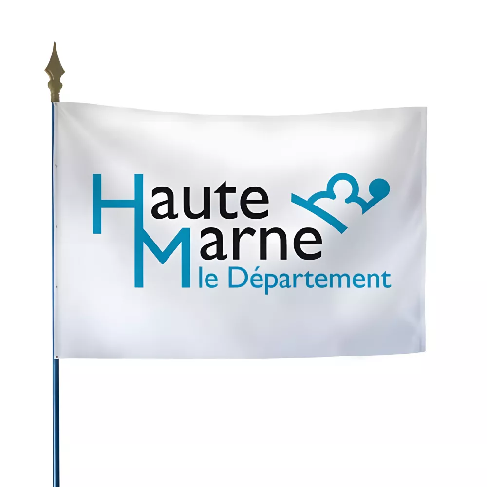 Drapeau du Conseil Départemental de la Haute-Marne en polyester