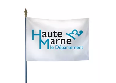 Drapeau du Conseil Départemental de la Haute-Marne en polyester