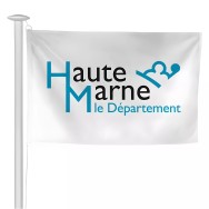 Pavillon du Conseil départemental de la Haute-Marne en maille polyester