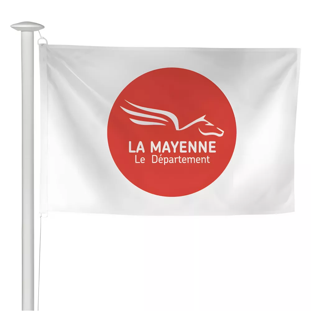 Pavillon du Conseil Départemental de Mayenne en polyester Pavillon du Conseil Départemental de Mayenne en polyester