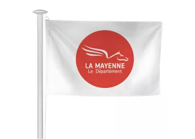 Pavillon du Conseil Départemental de Mayenne en polyester