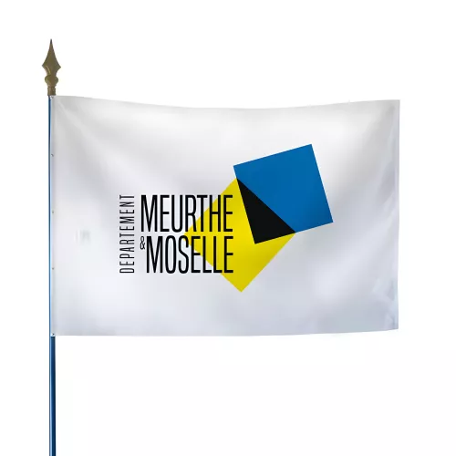 Drapeau du Conseil Départemental de Meurthe-et-Moselle en polyester