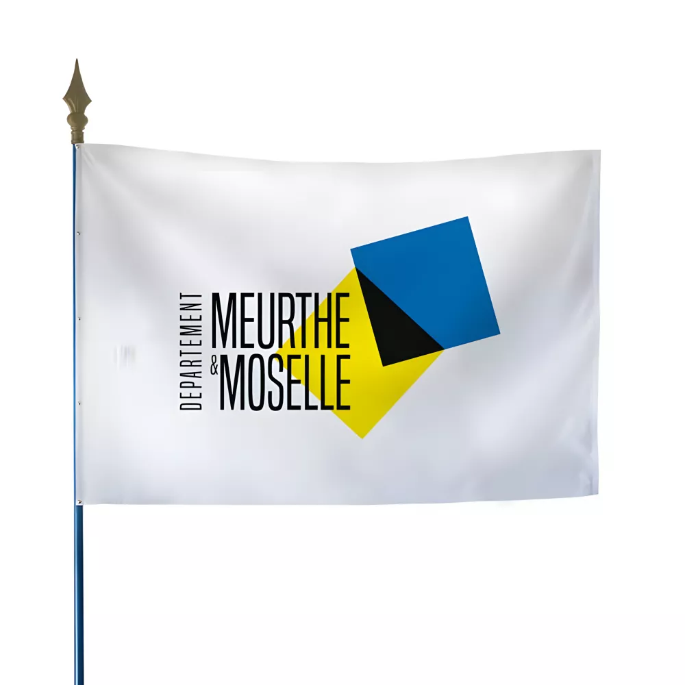 Drapeau du Conseil Départemental de Meurthe-et-Moselle en polyester Drapeau du Conseil Départemental de Meurthe-et-Moselle en polyester