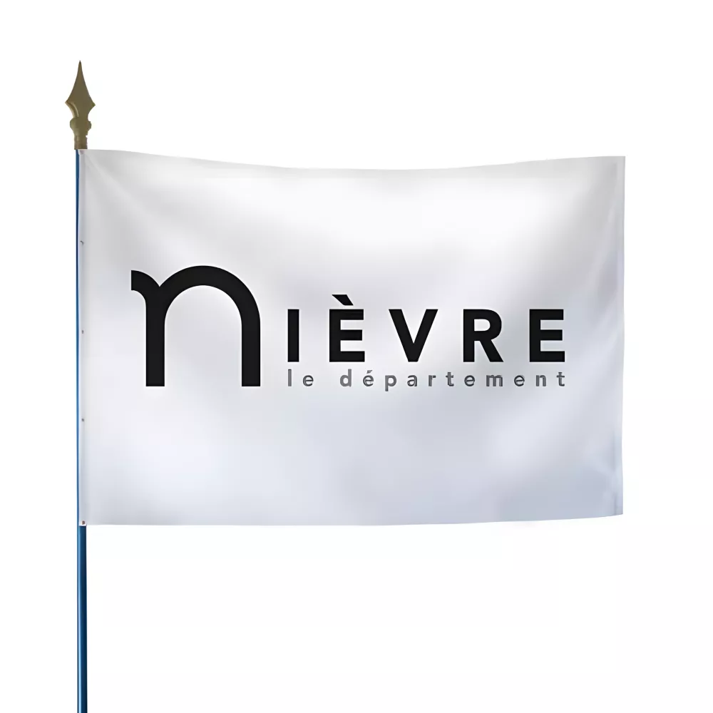 Drapeau du Conseil départemental de la Nièvre en polyester
