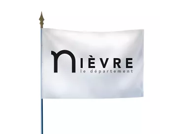Drapeau du Conseil départemental de la Nièvre en polyester