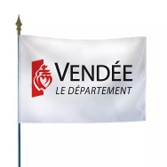 Drapeau du Conseil Départemental de la Vendée en polyester