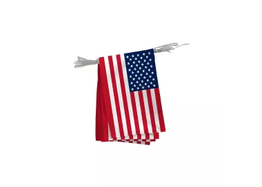 Guirlandes États-Unis fanions 20 x 30 cm polyester