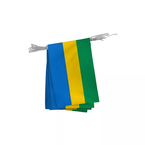 Guirlande du Gabon en polyester 20 x 30 cm
