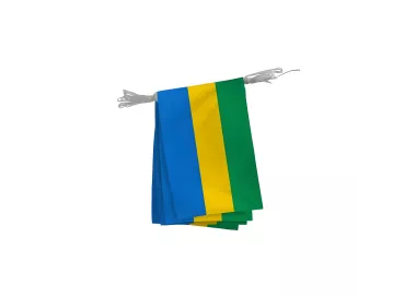 Guirlande du Gabon en polyester 20 x 30 cm