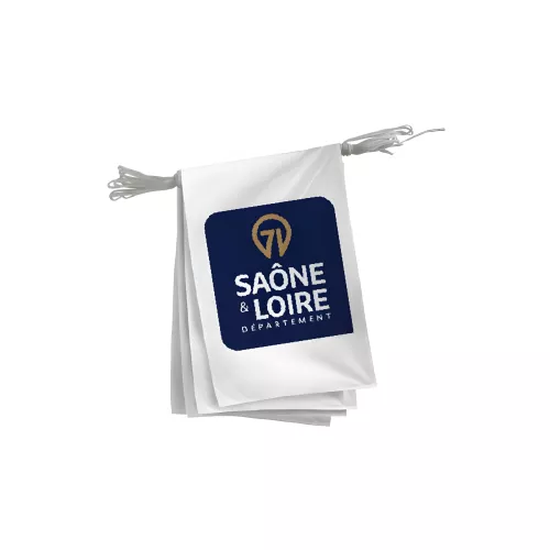 Guirlande Saône-et-Loire en maille polyester 115 g/m²