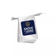 Guirlande Saône-et-Loire en maille polyester 115 g/m²