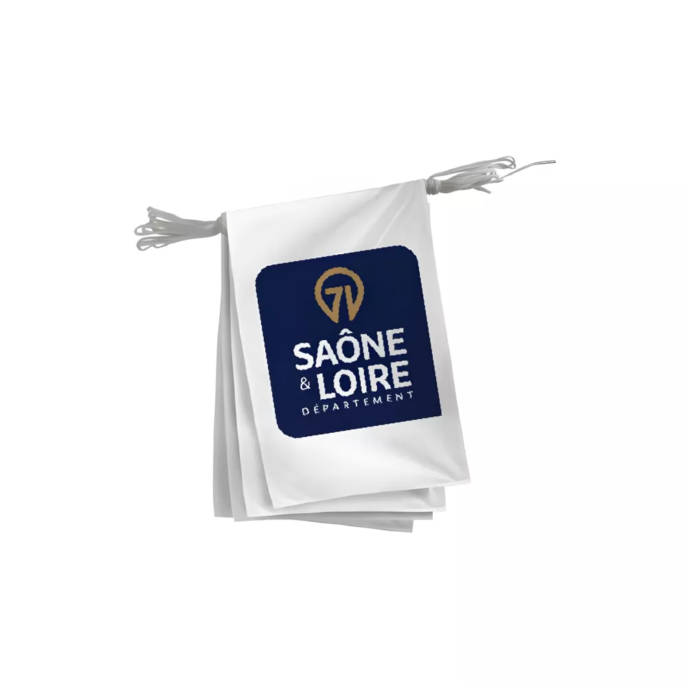 Guirlande Saône-et-Loire en maille polyester 115 g/m²