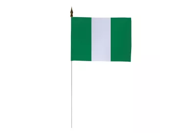 Drapeau de table Nigeria 10 x 15 cm polyester