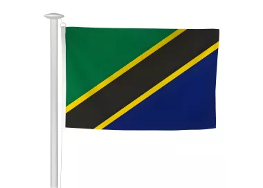 Pavillon Tanzanie en polyester 115g/m² ignifugé