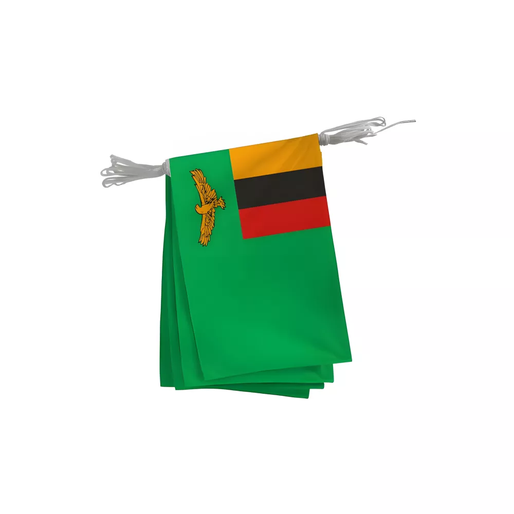 Guirlande de la Zambie en polyester 115 gr/m² Guirlande de la Zambie en polyester 115 gr/m²