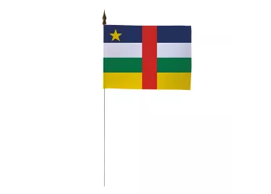Drapeau de table Centrafrique 10 x 15 cm polyester