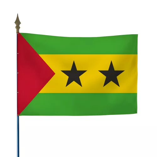 Drapeau Sao Tomé et Principe en polyester