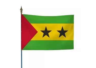 Drapeau Sao Tomé et Principe en polyester