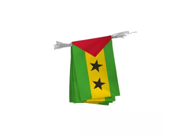 Guirlande de Sao Tomé et Principe polyester 20 x 30 cm