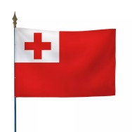 Drapeau Tonga en maille polyester 115 g/m²