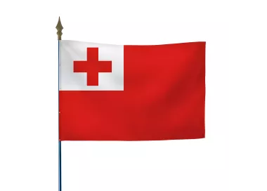 Drapeau Tonga en maille polyester 115 g/m²