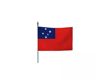 Drapeau Samoa en maille polyester avec hampe