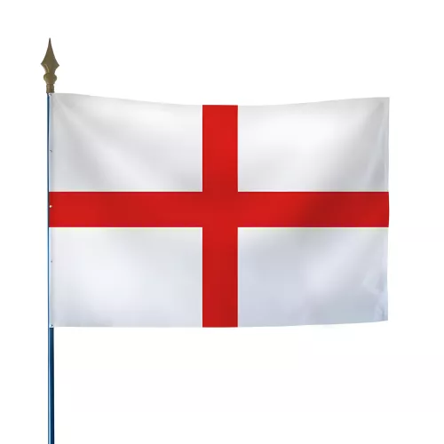 Drapeau de l'Angleterre en maille polyester avec hampe