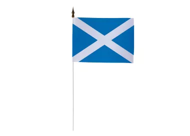 Drapeau de table Écosse avec tige métal 25 cm