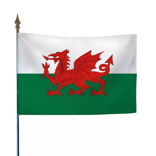 Drapeau du Pays de Galles en maille polyester