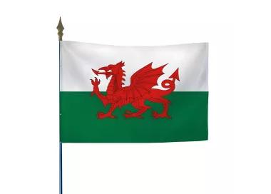 Drapeau du Pays de Galles en maille polyester