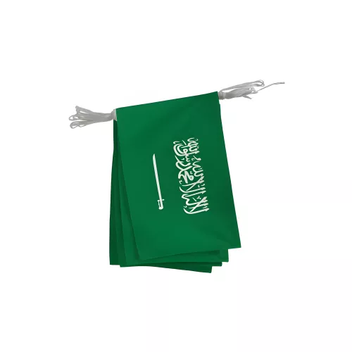 Guirlande Arabie Saoudite en maille polyester 20x30 cm