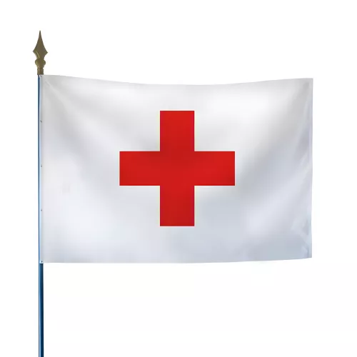 Drapeau de la Croix Rouge en maille polyester