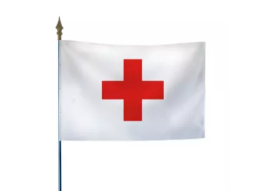 Drapeau de la Croix Rouge en maille polyester
