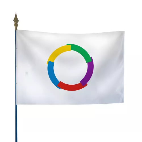 Drapeau de la Francophonie en polyester ignifugé