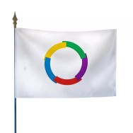 Drapeau de la Francophonie en polyester ignifugé